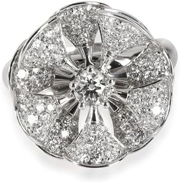 Pre-Loved, Divas Dream En Tremblant Pave Diamond Ring in 18K White Gold 1.85 CTW, 6.25