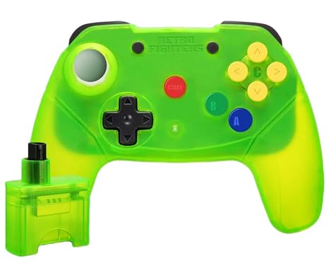 Retro Fighters Brawler64 Wireless Edition N64 Controller - Nintendo 64 - Limited Edition Extreme Green
