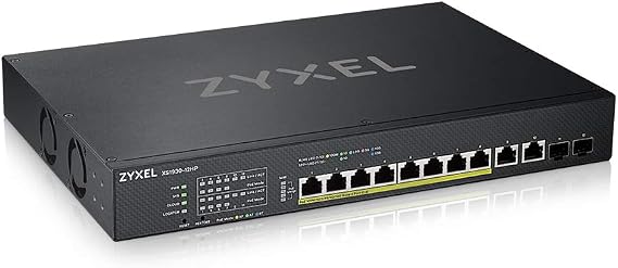 Zyxel 8 Port Network Ethernet Switch | Lite-L3 | 10G | PoE | XS1930-12HP
