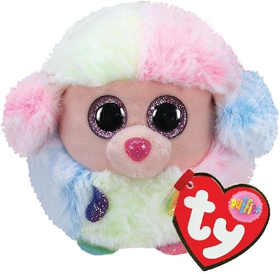 Ty Rainbow Poodle Puff 10 Cm.