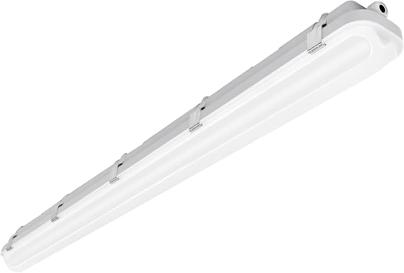 hykolity 4FT LED Vapor Tight Light, 40/50/60W Vapor Light Fixture, 130LM/W | 3CCT 4000/5000/6000K [2-lamp F32T8 Equiv.] Vapor Proof Lights Waterproof Shop Light for Parking Carport Car Wash Garage, 1P