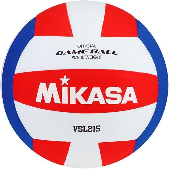 Mikasa VSL215-USA Competitive Class Soft Indoor Volleyball (Red/White/Blue)