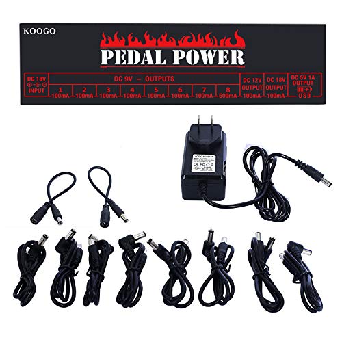 Guitar Pedal Power Supply Update Output Multi Circuit Power Supply For Guitar Pedal 10 Ways 9V12V18V DC Outputs & 1 Ways 5V USB Output With Short CircuitOvercurrent Protect ...