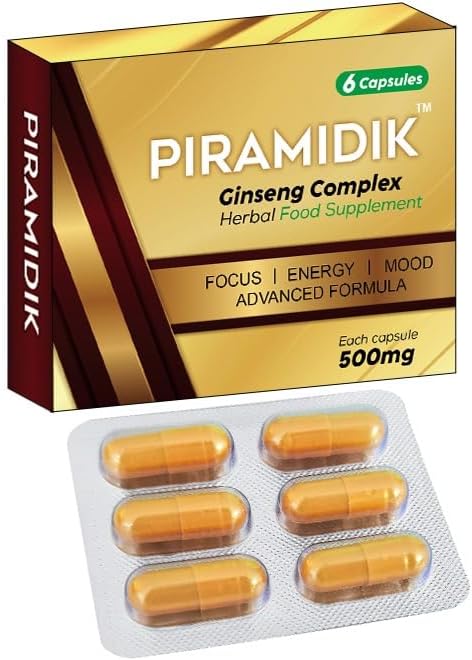 New Stronger for Longer Formula for Men - Ultra Strong Performance Enhancing Pills, Stamina Endurance Booster Gold Supplement Pills for Men - 6 Ginseng Capsules 500MG