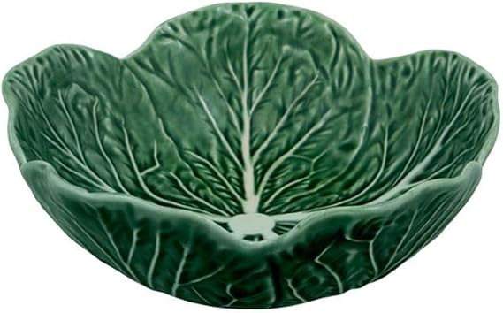 Bordallo Pinheiro Cabbage Bowl, 7" ,Green