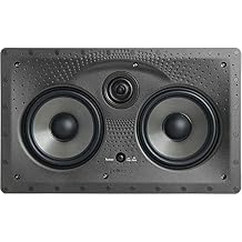 Polk Audio Vanishing Series 255c-LS in-Wall Center Channel Loud Speaker, Dual 5.25" Dynamic Balance Drivers & 1" Ring-Radiator Tweeter, Polk PowerPort Technology, Rotating Cam System for Installation