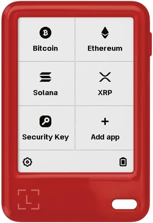 Ledger Nano Gen5 - Crypto Wallet - Securely buy and trade digital assets | Cherry Red, Easy-to-use, customizabe, 2.8" touchcreen signer with private backup and scam protection