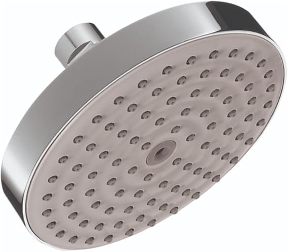 hansgrohe Raindance S Air Infusion Modern Showerhead 1-Spray RainAir with Airpower with QuickClean in Chrome, 2.5 GPM, 27486001
