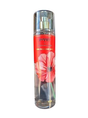 Canero Bath and body Lotion, Perfume Mist, Shower Gel Holiday and Tropical Fragrance Collection Poppy Mist, 8 Ounce