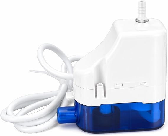 Condensate Pump, 100-230V, 32.8ft, 24LPH Automatic AC Condensation Pump with Hose, AC Condensate Removal for 1 3P Air Conditioner, Dehumidifier