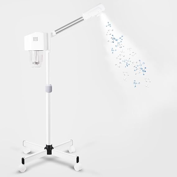 Professional Facial Steamer, Ozone & Hot Mist Spray, Stand Face Steamer for Estheticians, Deep Cleansing & Hydration, SPA & Home