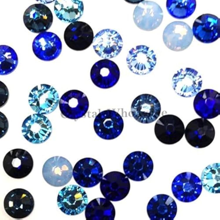 Swarovski 2088 Xirius SS20 4.7mm Crystal flatbacks No-Hotfix Rhinestones Blue Colors Mix Nail Art