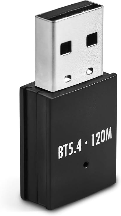 JAPOO Bluetooth 5.4 Adapter for PC,BT Dongle Receiver,Long Range USB Bluetooth Dongle,Win11/10/8.1 Support for Desktop, Laptop,Farthest Distance can Reach 393 feet