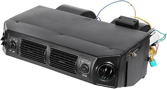 Universal Under Dash AC Evaporator, A/C Air Conditioning Evaporator Kit with 3 Speed Air Flow, 12V Underdash Cooling Unit for Car Truck A/C Air Conditioner Evaporator Assembly