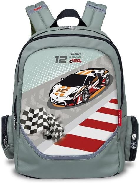 Nikidom Üniseks Genç Roller Go Tekerlekli Sırt Çantası, Race Cars (Çok Renkli), Tek Beden