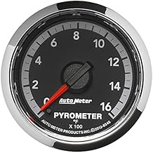 AUTO METER 8546 Factory Match 2-1/16" Electric Pyrometer (0-1600 Degree F, 52.4mm) Regular, 2-1/16 Inch
