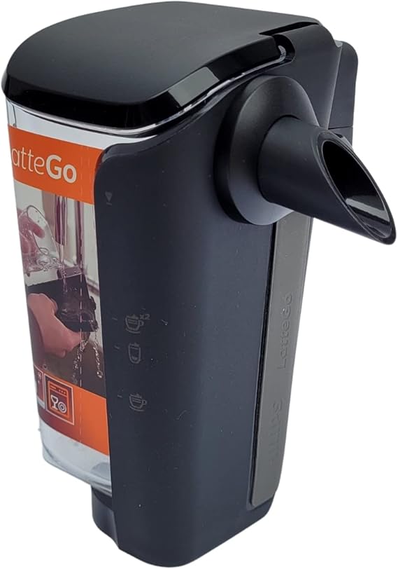Philips Milchbehälter (Version C) zu LatteGo Kaffeemaschine Schwarz Silver Transparent