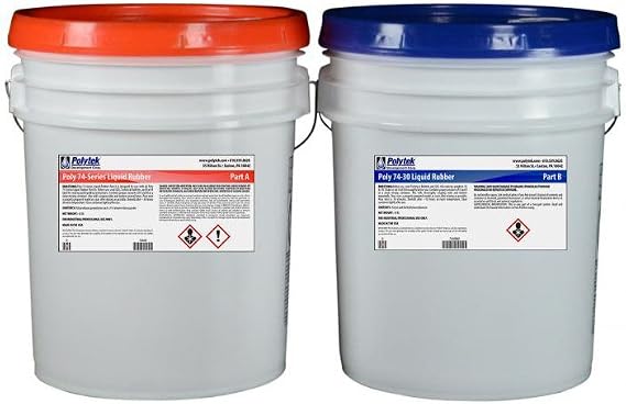 Polytek 74-30 Liquid Polyurethane Rubber (80lb Kit)