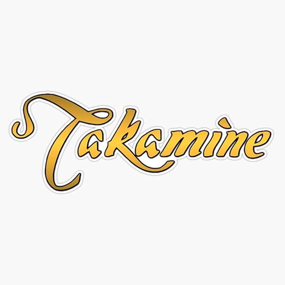 Takamine Gold Sticker Decal Vinyl - Peel and Stick to Any Smooth Surface