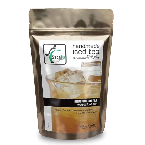 Special Tea Rhubarb Cream, Iced Rooibos Tea Makes 1 Gallon