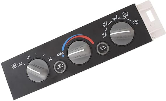 A/C Heater Control Panel w/o Rear Window Defogger Replacement for K1500 K2500 K3500 C1500 C2500 C3500 Pickup Silverado Suburban 1996-2000 9378815 09378815