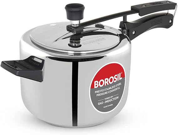 Borosil Presto Stainless Steel Pressure cooker