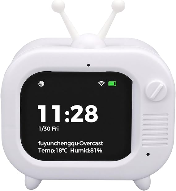 AI Smart Robot, Voice Chat Companion Early Education Toy with Multimodel AI Assistant Support for Doubao Qianwen DeepSeek ChatGPT Gemini, 60+ Languages, Real Time Weather