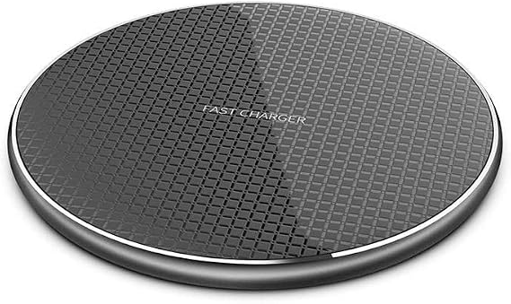 Wireless Charger 15W Fast Charge Aluminum Wireless Charging Pad Mat for iPhone 14 Pro Max/14 Plus/13 Pro/12/11/XS/XR/8, Samsung Galaxy S22/S21, Note 20/10 and More