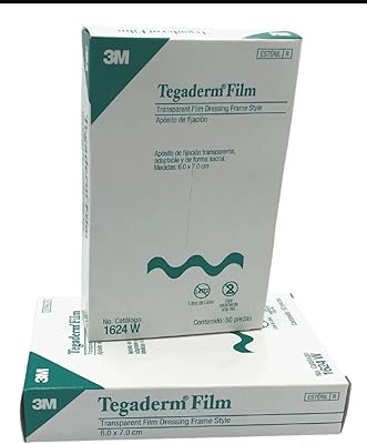 Nexcare Tegaderm Transparent Dressing - 2-38 Inches X 2-34 Inches - 100