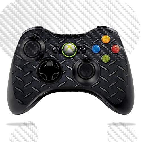 MightySkins Carbon Fiber Skin for Microsoft Xbox 360 Controller - Blk Diamond PLT | Protective, Durable Textured Carbon Fiber Finish | Easy to Apply, Remove, and Change Styles | Made in The USA