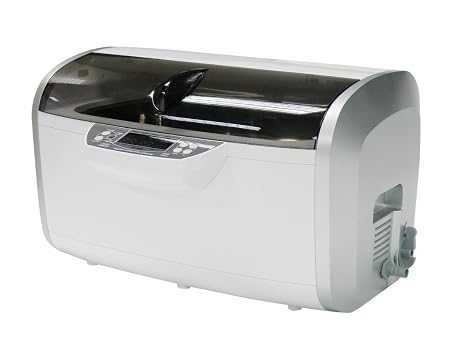 iSonic P4860 Commercial Ultrasonic Cleaner, 1.6Gal/6L, White Color, Plastic Basket, 110V