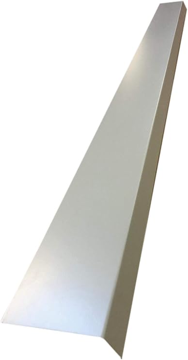 EAGLE 1 - (5 FT Long) Roof Drip Edge Flashing- 26 Gauge- 60"x4" x1.5"- 75 Degree Angle - Easy to Install- Matching Screws and Hex Bit Driver Included- Many Colors (2, Ash Grey)