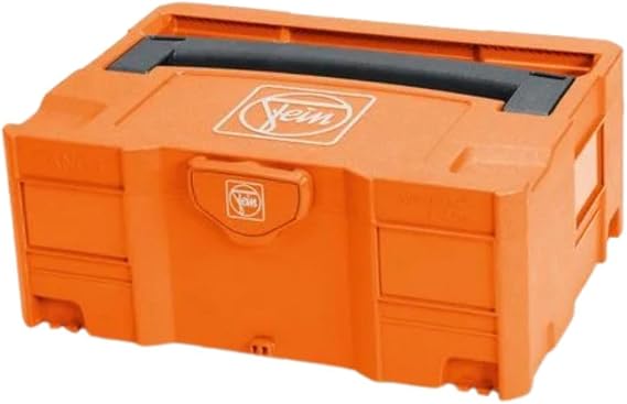 Fein Systainer Sys 2 Tool Box - Spacious 5" x 15" x 10.5" | Interior for Organized Tool Storage on Industrial Tools and Accessories, Durable Plastic - 33901147000