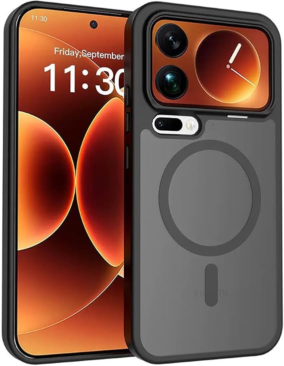 Coverzone Xiaomi 17 Pro Max İle Uyumlu Kılıf M-Safe Şarj Özellikli Kamera Korumalı Lunex Kapak Xiaomi 17 Pro Max için kilif