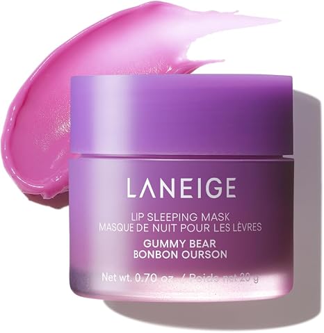 LANEIGE Lip Sleeping Mask, Korean Overnight Lip Mask with Berry Fruit Complex™, Vitamin C & Coconut Oil, Hydrating Lip Treatment for Soft, Smooth Lips, 20g