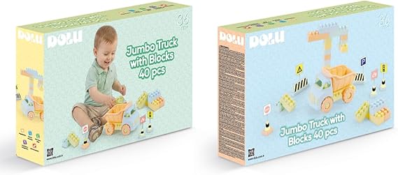 Dolu Jumbo Kamyon Ve Bloklar 40 Parça 5219