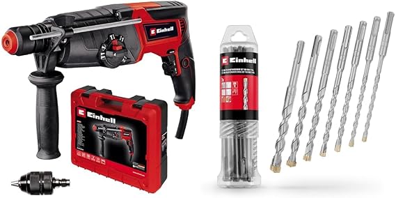 Einhell TE-RH 950 5F, Kırıcı delici + Einhell SDS PLUS uç seti 7 parça, 6-14/160 mm
