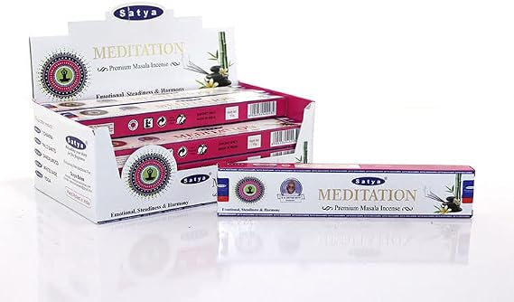 Orjinal Satya Nag Champa Çubuk Tütsü (Premium Masala Incense) (Meditation (Meditasyon))