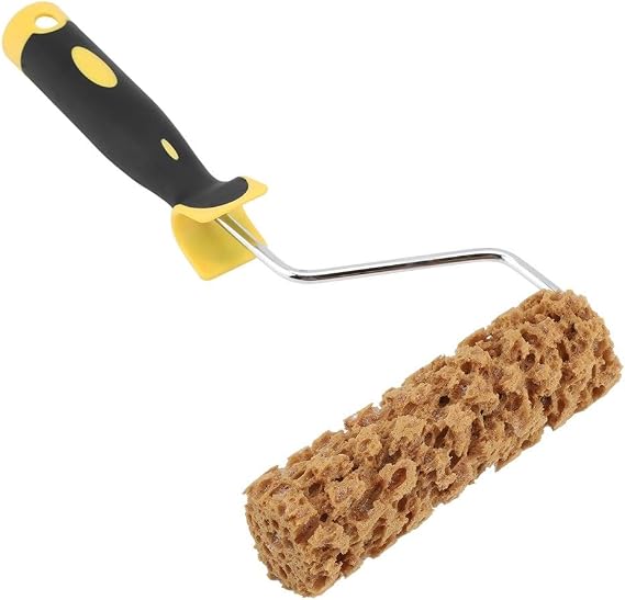 Maxmartt Texture Paint Rollers, 6" Texture Pattern Paint Roller Brush with Handle Decorate for Wall Painting Tool Texture Sponge Paint Roller Decor Art Painting Roller for Home Wall