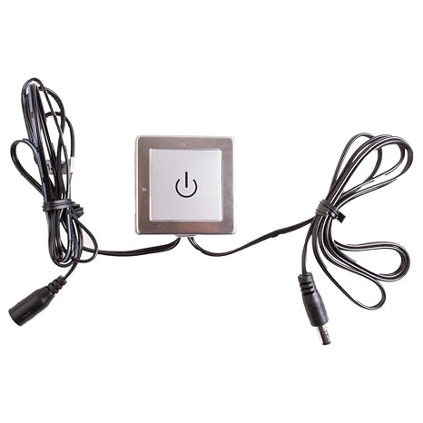 Inline Touch Switch, Dimmer, on/Off Switch, Touch Control Dim Switch for LED Light Strip Module Showcase Light add on to 12v 24v Power Supply