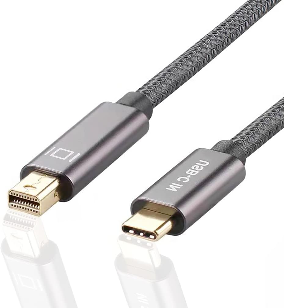 USB C to Mini DisplayPort Cable, Thunderbolt 3 Cable to USB C Cable [NOT Thunderbolt 2] for MacBook ProAir 2020-2016, Surface Book2, Galaxy S2191020