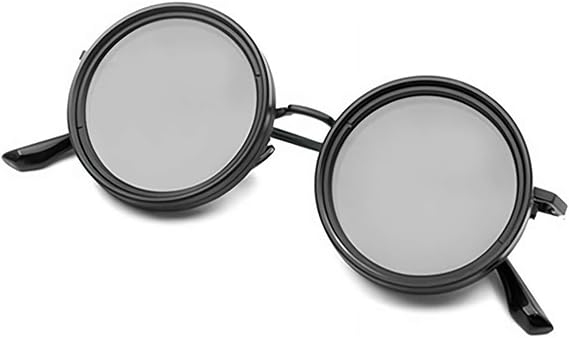 Adjustable Tint Sunglasses 1-9 Gears Rounded Polarized ND Filter Lenses Eyewear for Men Driving Anti-Glare