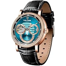 Fully Automatic Men's Mechanical Watch Tourbillon Hollow Timing Dial Men's Waterproof Noctilucent Simple Business Mechanical Watch Personal Watch