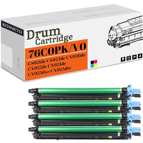 Compatible for Lexmark 76C0PK0 76C0PV0 Photoconductor Unit for CS921de CS923de CX921de CX922de CX923dte CX924dte Printer Drum Unit KCMY 4-Pack