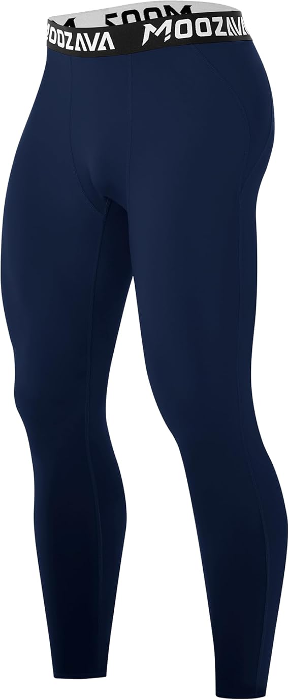 Moozava Mens Compression Pants Running Tights Workout Leggings Athletic Base Layer Pants for Sports Yoga Basketball