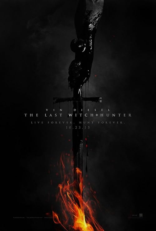Movie Poster The Last Witch Hunter 1 Sided Original Advance 27x40 VIN Diesel