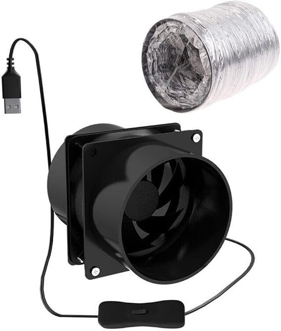 Solder Fume Extractor Fan Solder Smoke Absorber Remover for Soldering Wood Burning & Air Circulation, USB Solder Smoke Absorber ESD Fume Extractor Fan(only fan)