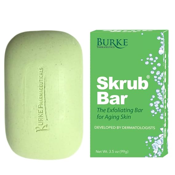 Skrub Bar Exfoliating Moisturizing Soap with Polishing Beads for Dry Skin - Jojoba Oil and Glycerin Hydrate for a Smooth, Polished Glow