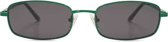 SOJOS Trendy Rectangle Sunglasses Womens Mens, Retro 80s 90s Y2k Chic Narrow Thin Skinny Sunnies SJ1187