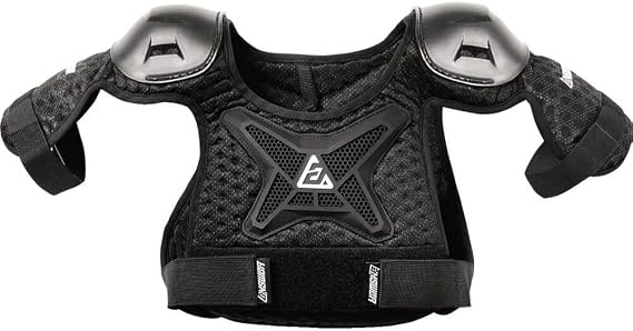 Answer Racing 446206 Powersports Motocross Protection Gear: Pee Wee Roost Deflector Covers Upper Chest, Back, Shoulders and Upper Arms, Black, Youth S/M